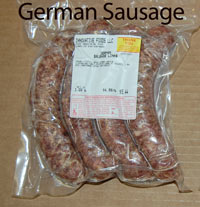 retail German sausage